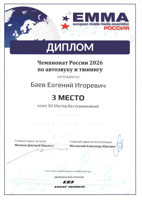 EMMA Красноярск 3 место